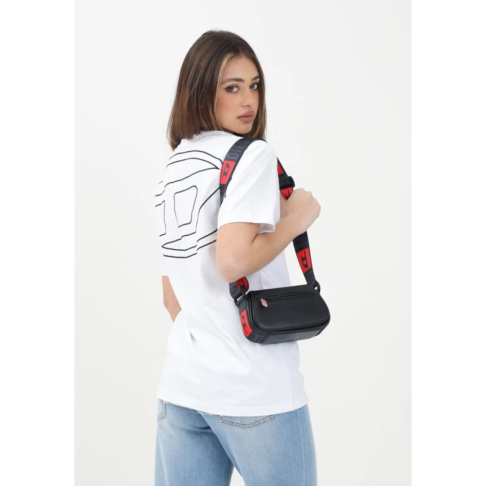 Diesel Witte T-shirt met korte mouwen Oversize White Dames