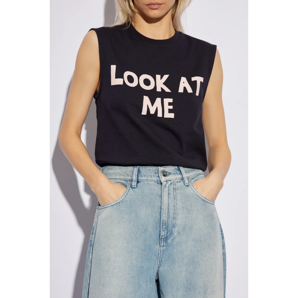 JW Anderson T-shirt met print Blue Dames