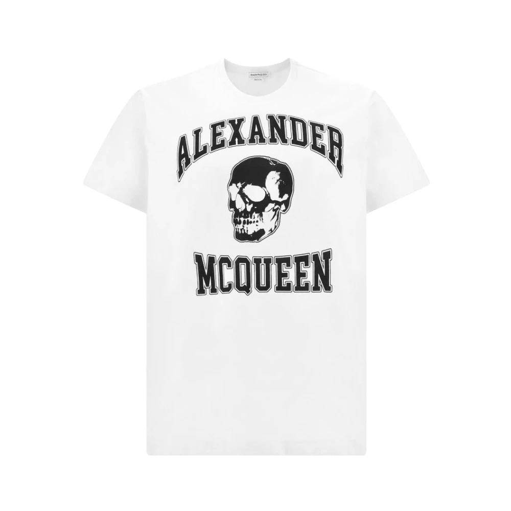 Alexander mcqueen Skull Print Mode T-shirt White Heren