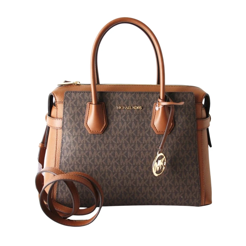 Michael Kors - Mercer Medium Belted Satchel - Bags - Damen - Braun - One Size - Image 3