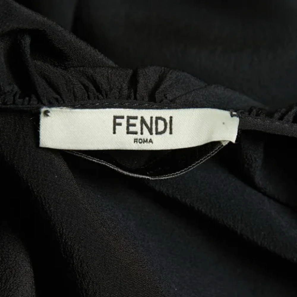 Fendi Vintage Pre-owned Silk tops Black Dames