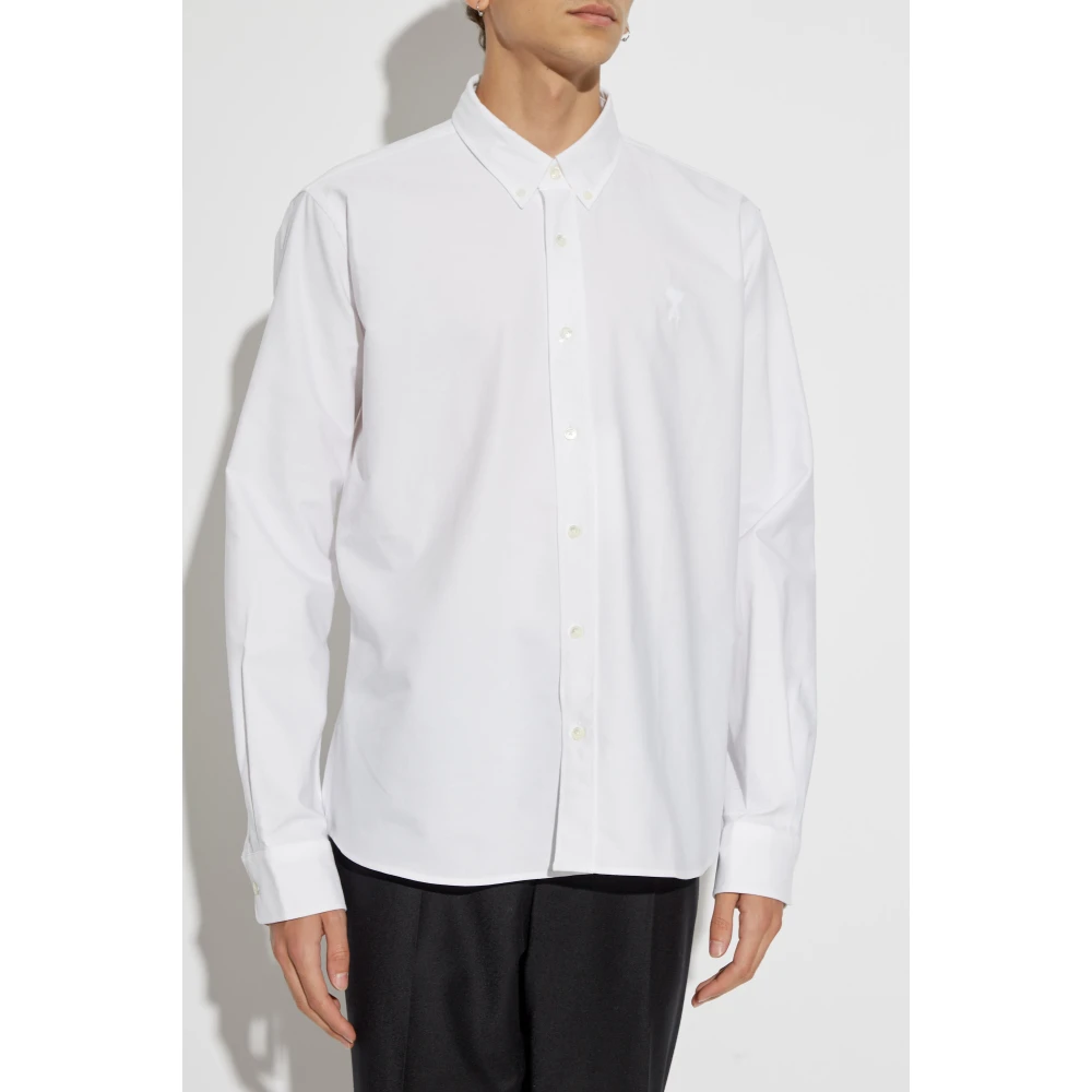 Ami Paris Shirt met logo White Heren