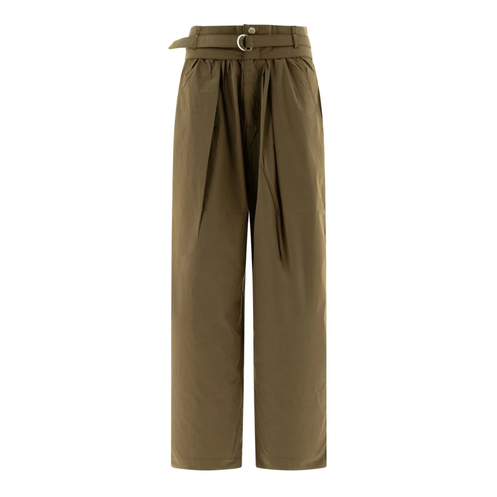 Isabel Marant Étoile Khaki Celia Broek met Riemlussen Green Dames