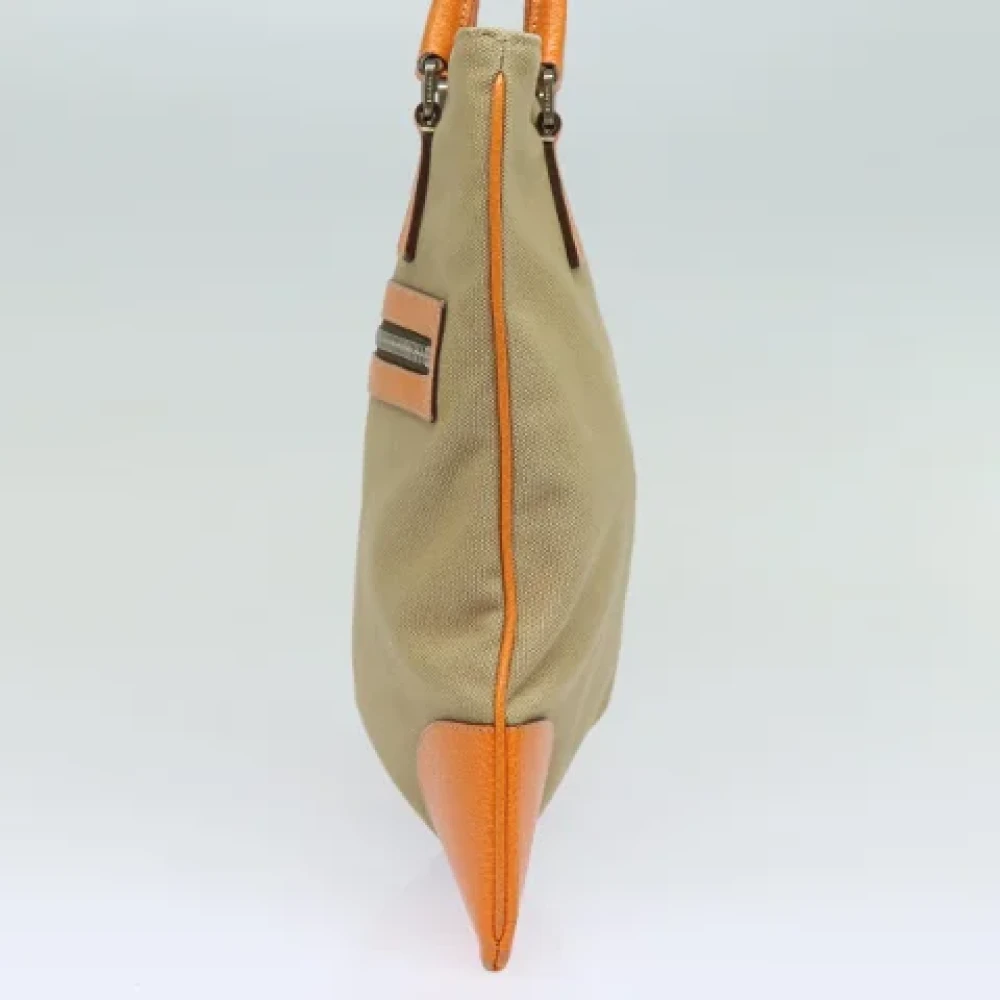 Prada Vintage Pre-owned Canvas handbags Orange Dames
