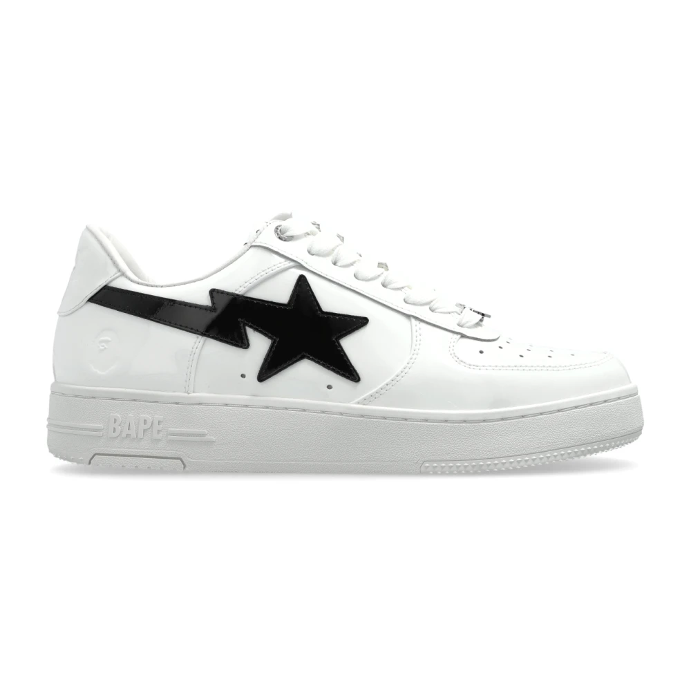 A Bathing Ape Men's White Sneakers, 7 Uk, Sports Shoes