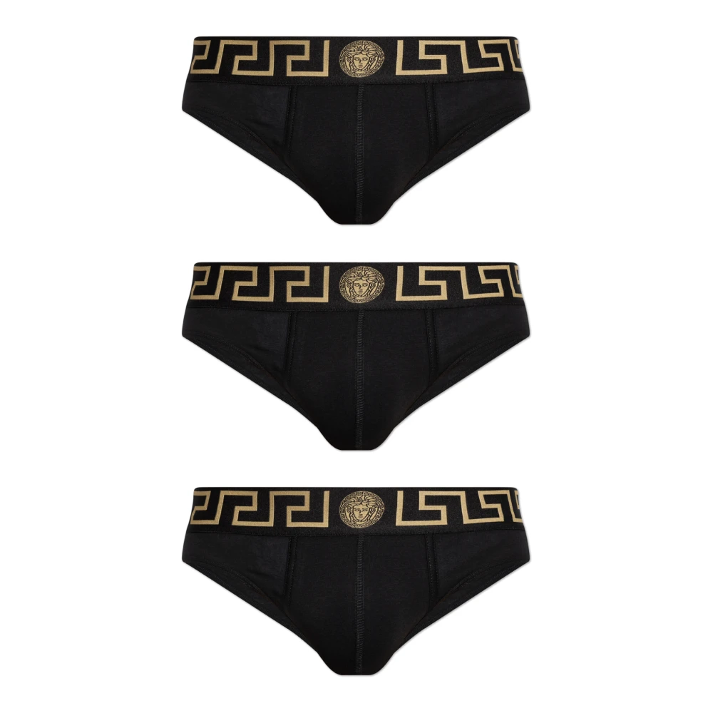Versace Herren Schwarz Unterwäsche, K, Xlgröße: