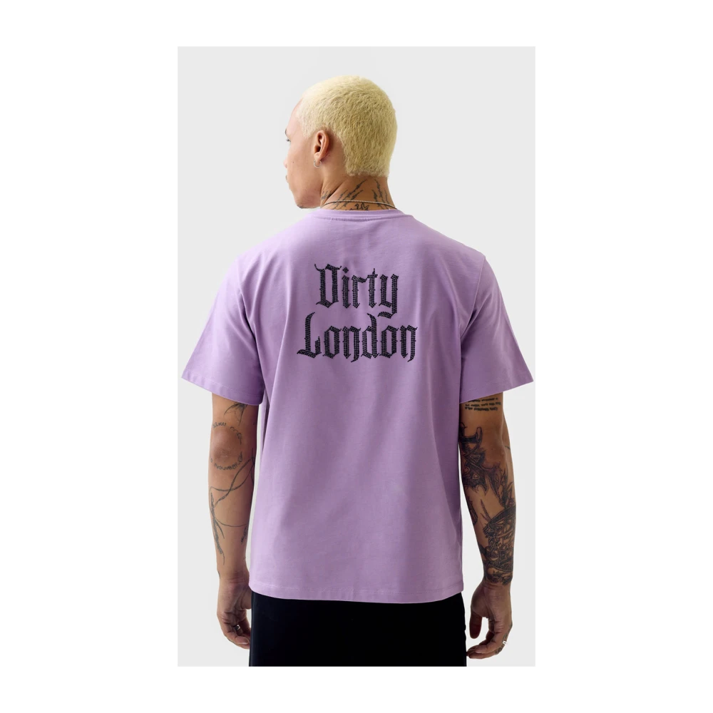 Juicy Couture Myloe Unisex T-shirt Dirty London Regal Orchid Purple Heren