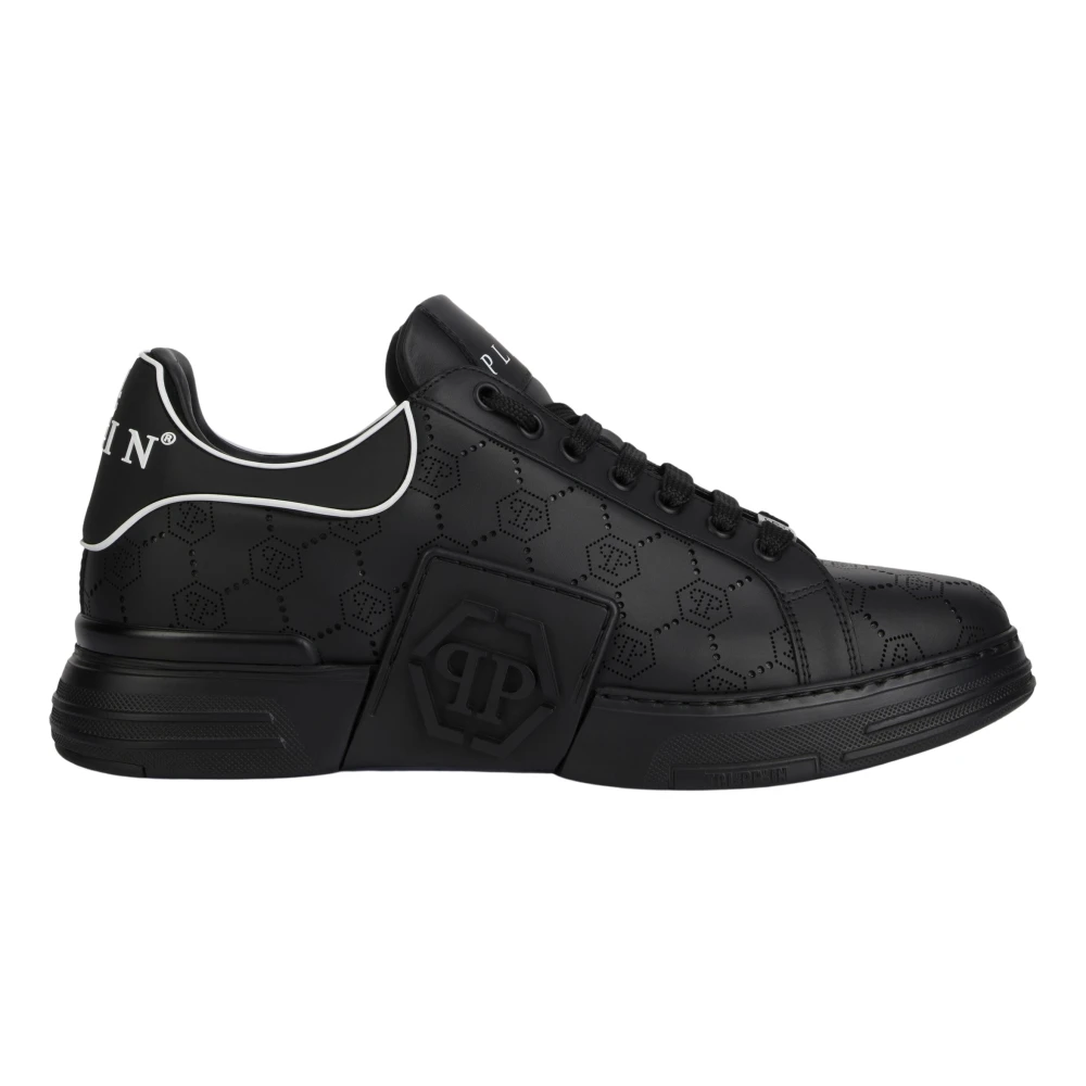 Philipp Plein Low Top Sneakers Phantom Monogram unisex Schoenen Zwart