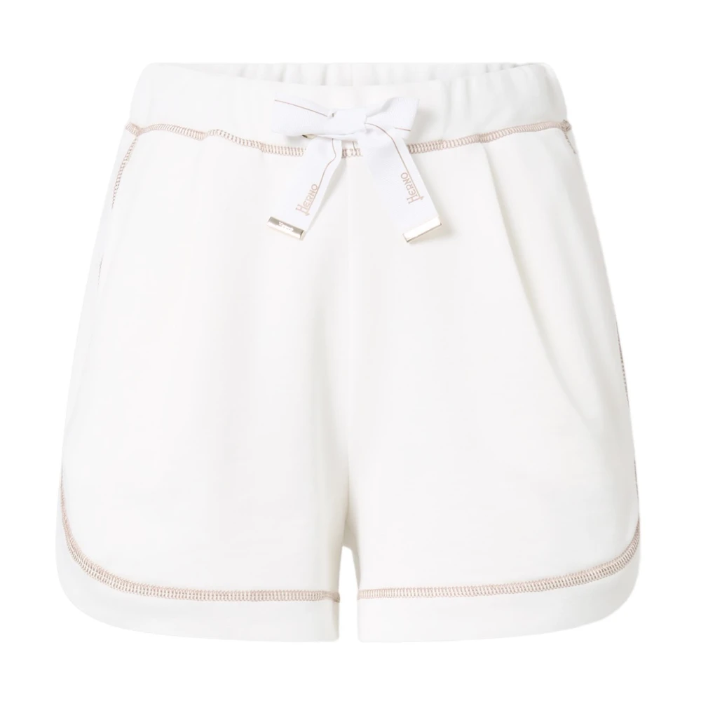 Herno Short Shorts White Dames