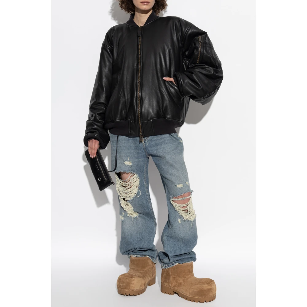 Balenciaga Distressed Effect Jeans Blue Dames