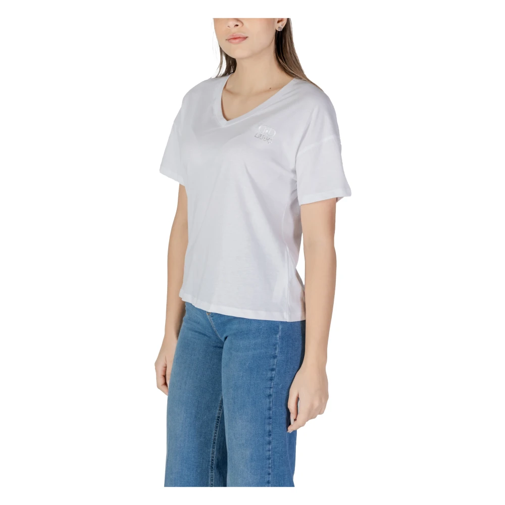 Liu Jo Katoenen T-shirt korte mouwen lente zomer White Dames