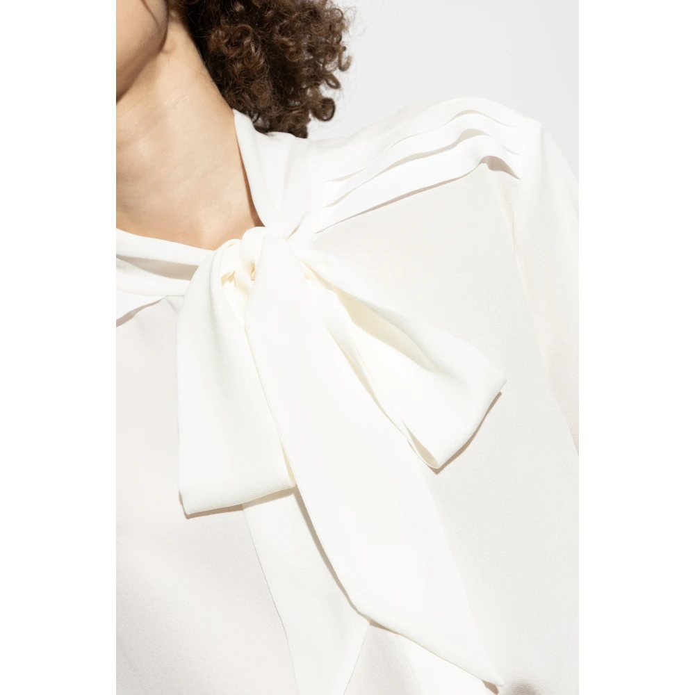 alexander mcqueen Zijden overhemd White Dames