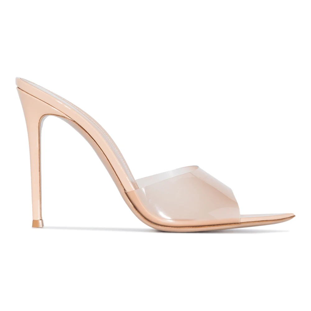 Gianvito Rossi , Heeled Mules, Female, Pink, 5 1/2 Uk, Plexi Sandal