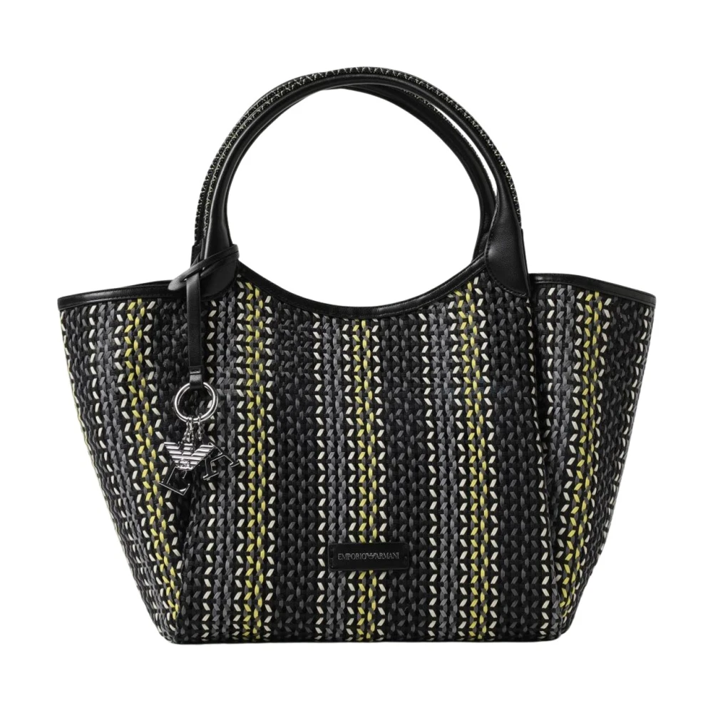 Emporio Armani Damen Multicolor Woven Tote Bag