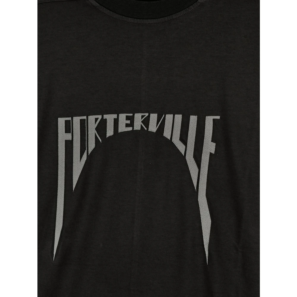 Rick Owens Jumbo Katoenen T-shirt Black Heren