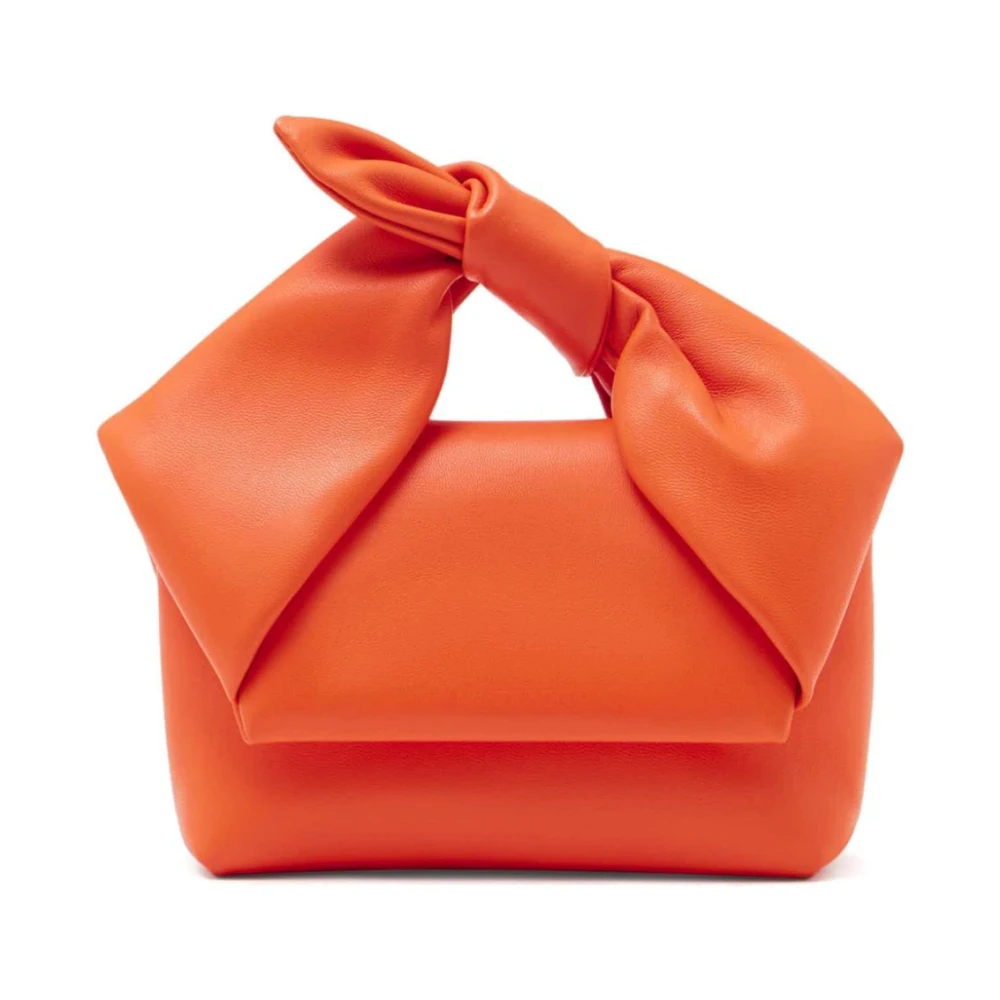 JW Anderson Oranje Foldover Tas met Oversized Strik Orange Dames
