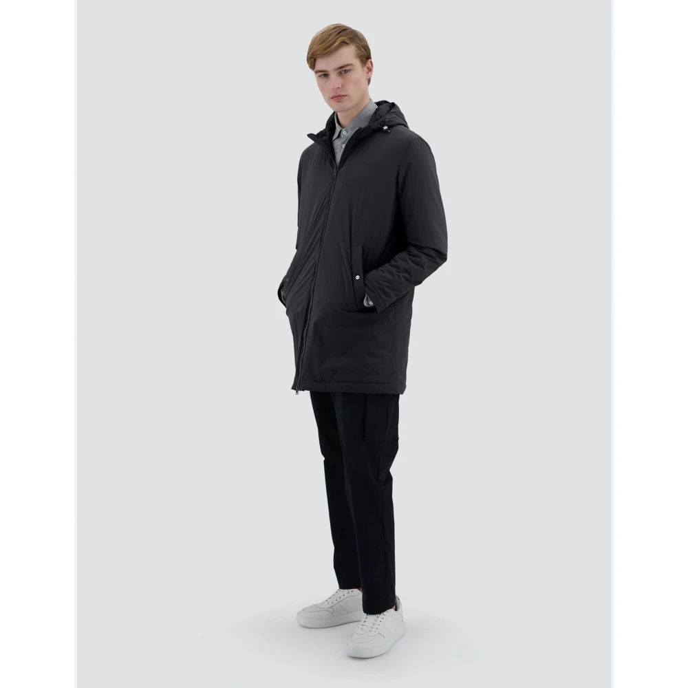 Herno Stijlvolle Resort Parka in Ponente Black Heren
