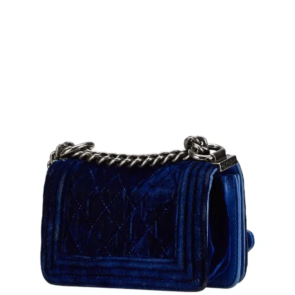 Chanel Vintage Pre-owned Leather chanel-bags Blue Dames