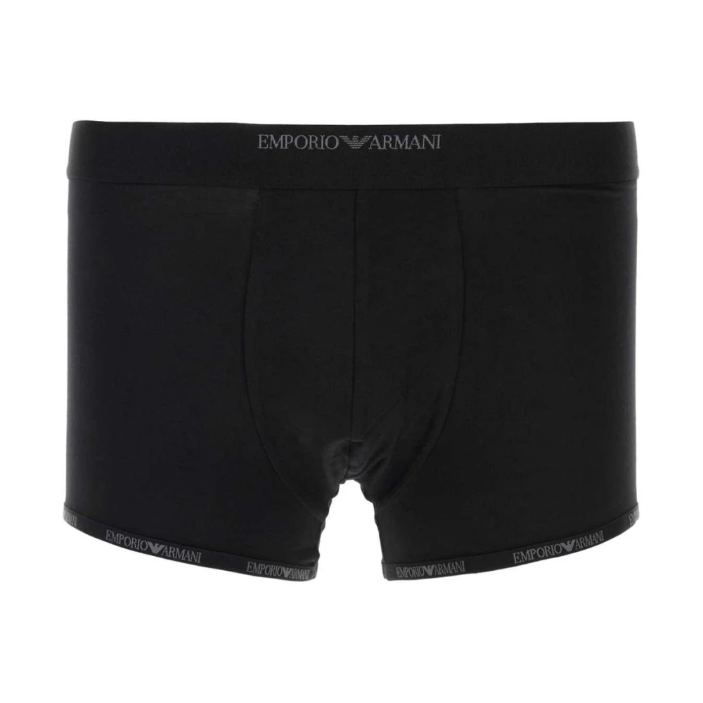 Emporio Armani Svart Stretch Cotton Boxer Briefs