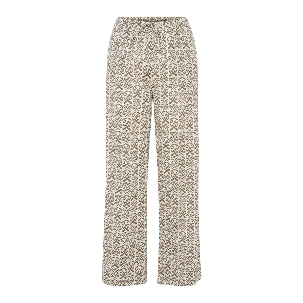 Part Two Grafische Print Wijde Pijp Broek Multicolor Dames