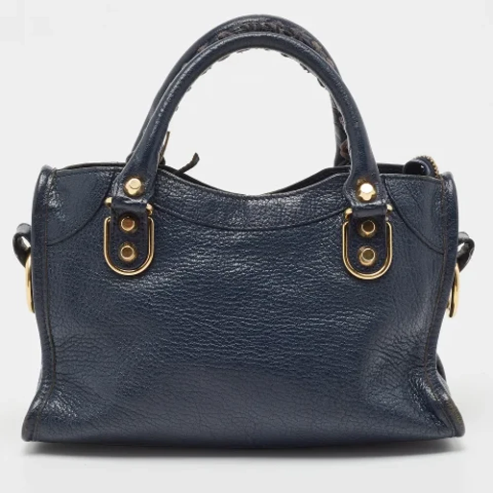 Balenciaga Vintage Pre-owned Leather totes Blue Dames