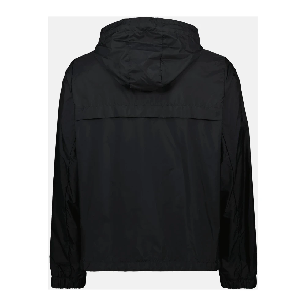 Moncler Zwarte Nylon Jas Rifeo Collectie Black Heren