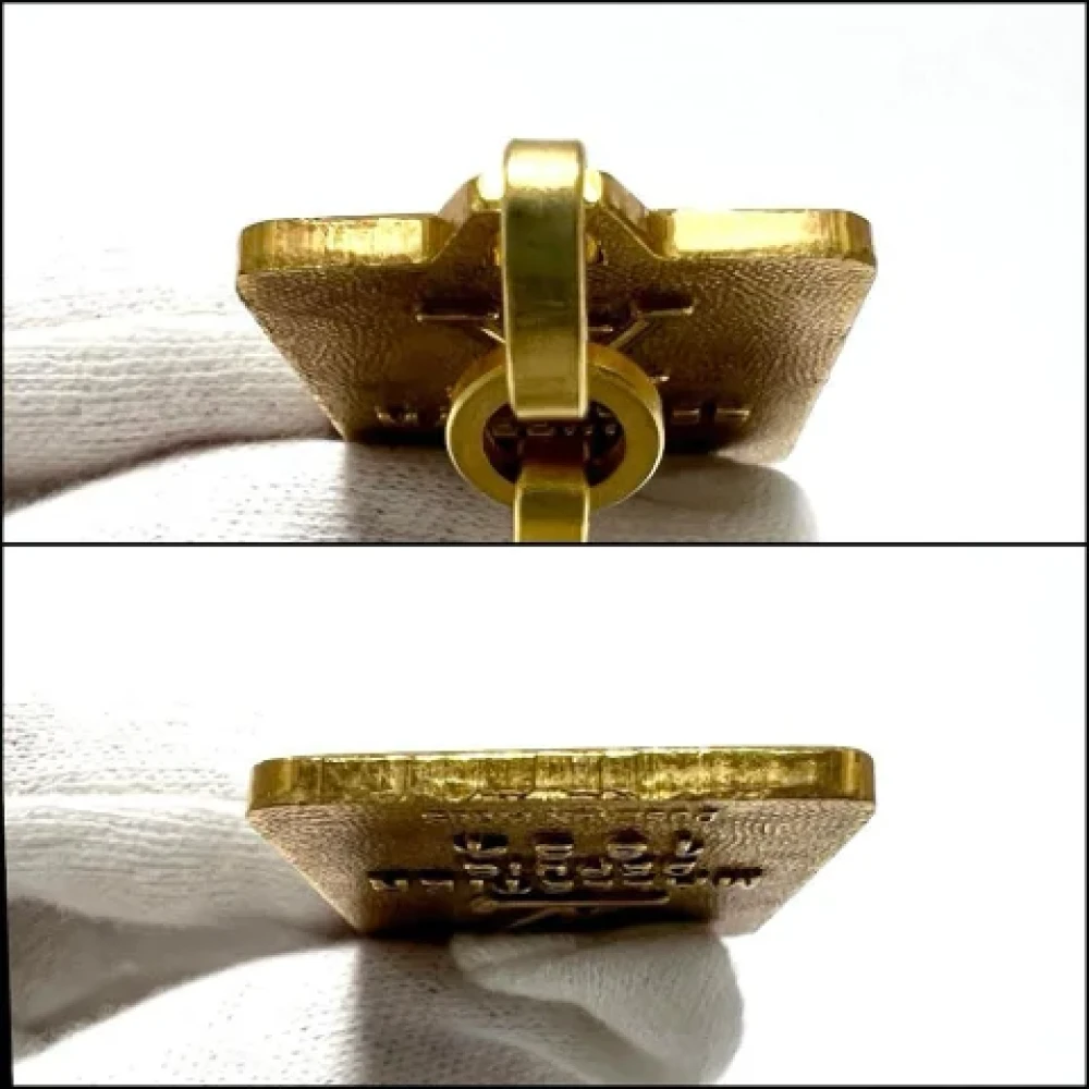Louis Vuitton Vintage Pre-owned Metal key-holders Yellow Heren