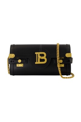 black-leather-clutch-with-shoulder-chain