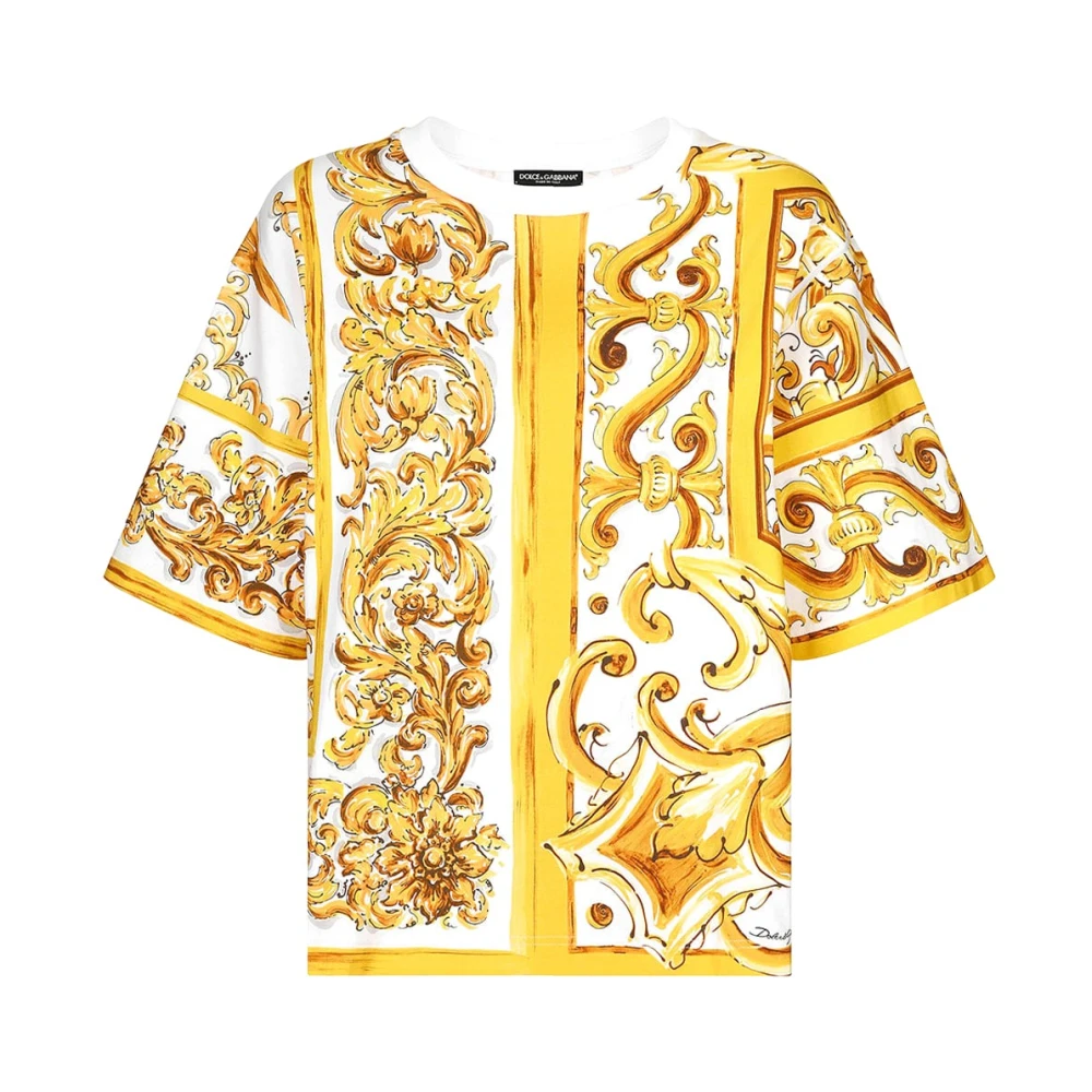 Dolce & Gabbana Stijlvol T-shirt met Uniek Ontwerp Multicolor Dames