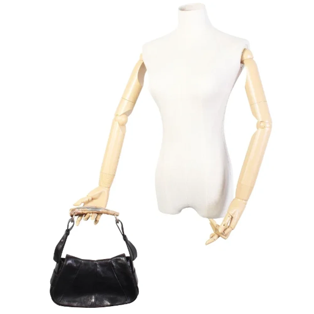 Yves Saint Laurent Vintage Pre-owned Leather shoulder-bags Brown Dames