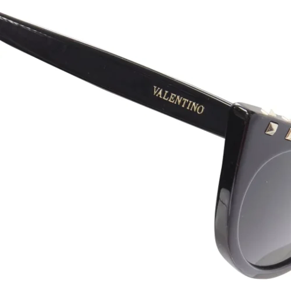 Valentino Vintage Pre-owned Acetate sunglasses Black Dames