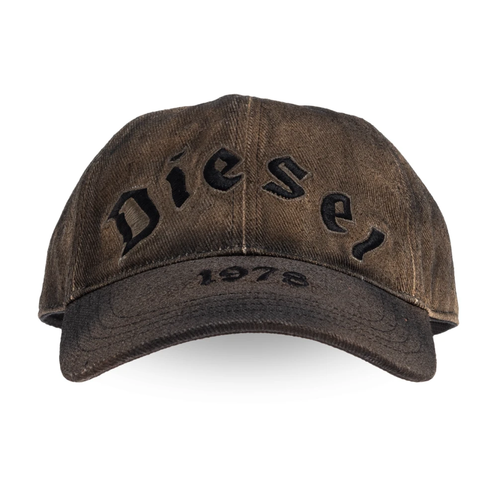 Diesel Herr Brun Accessoarer M, Bomull, C-Selgot Cap