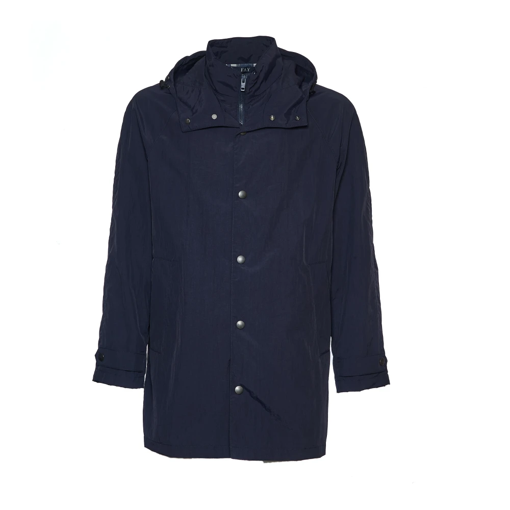 Fay - Coats > Parkas - Blue - Fay - Modalova