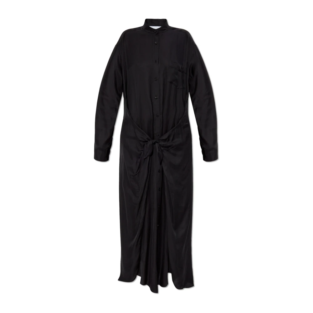 Moschino Jurk met tailleband Black Dames