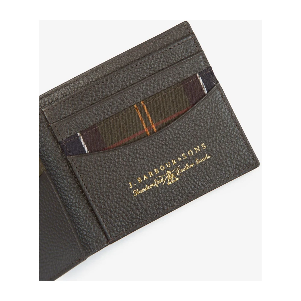 Barbour Card Holder Portemonnee Brown Heren