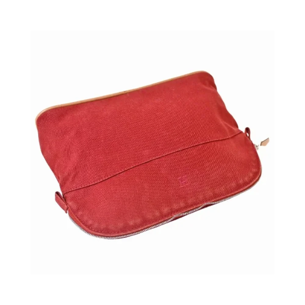 Hermès Vintage Pre-owned Cotton pouches Red Dames