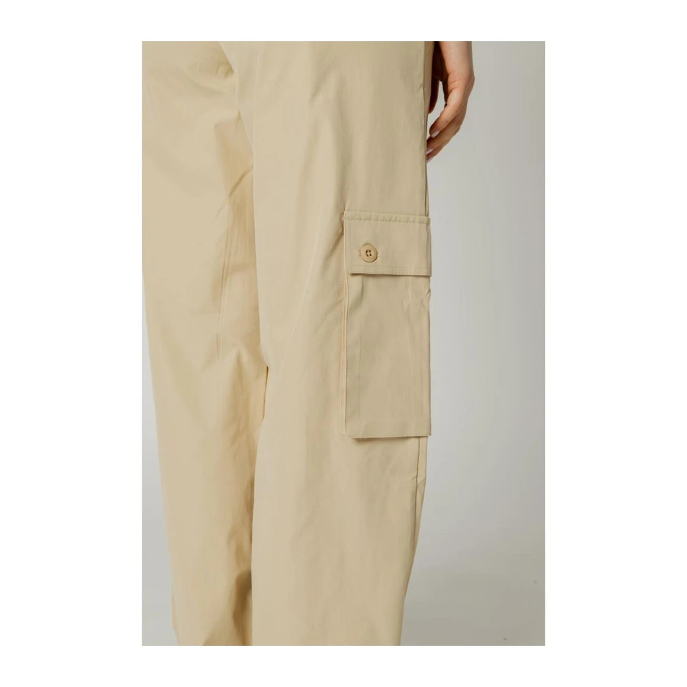 Only Katoenmix Jeans en Broeken Beige Dames