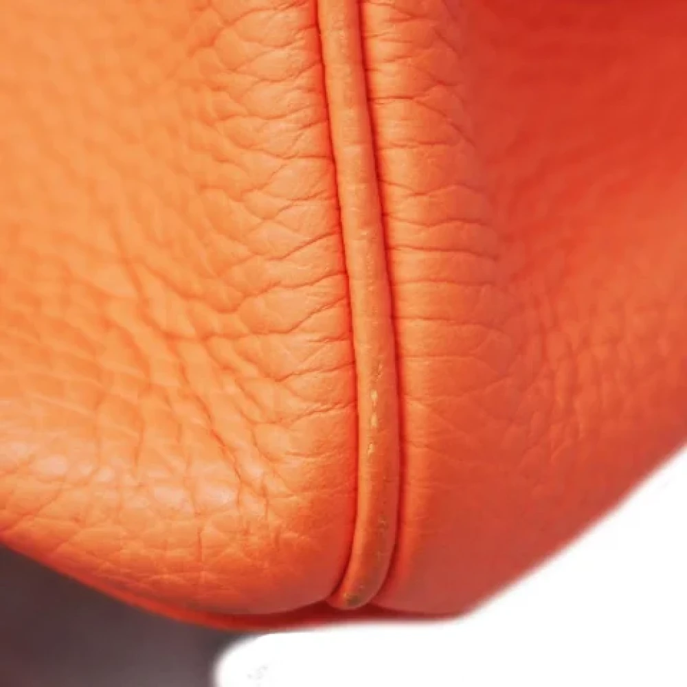 Hermès Vintage Pre-owned Leather hermes-bags Orange Dames