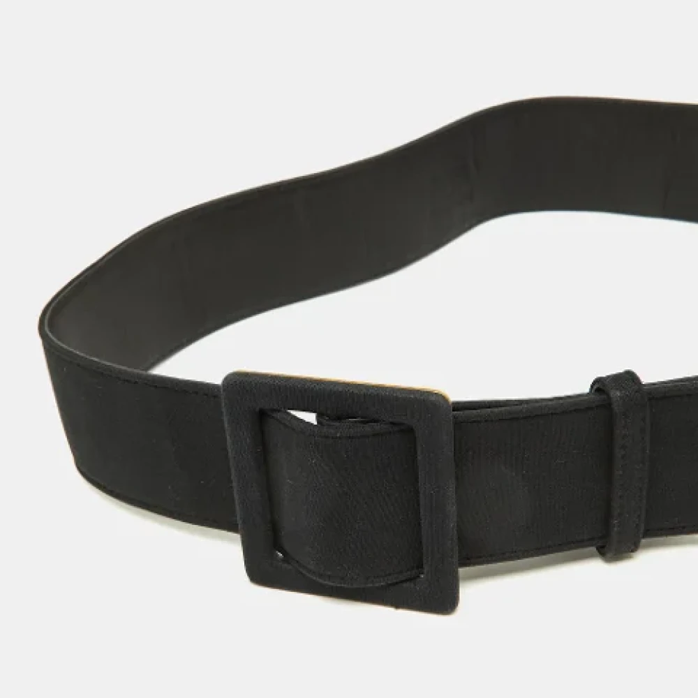 Yves Saint Laurent Vintage Pre-owned Fabric belts Black Dames