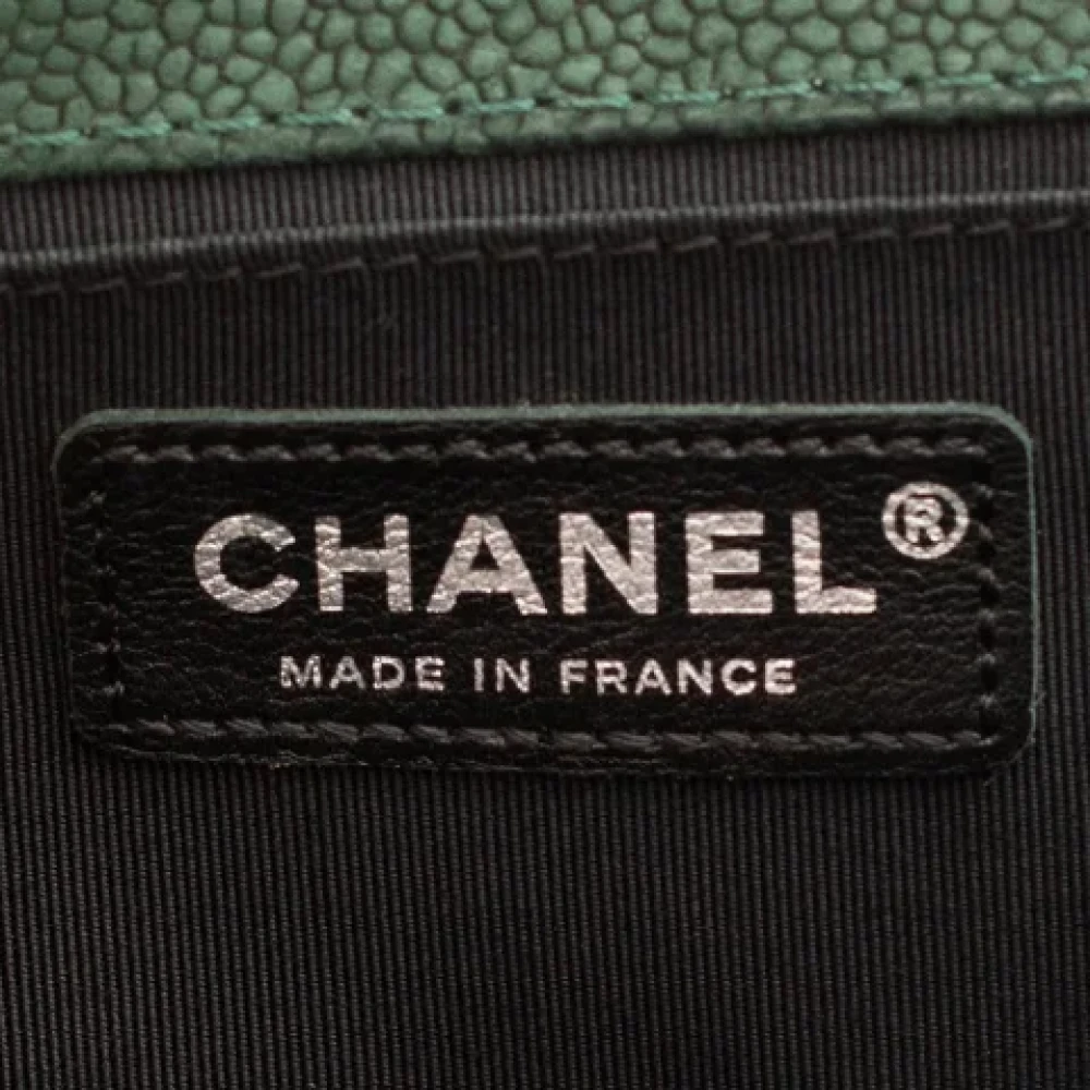 Chanel Vintage Pre-owned Leather chanel-bags Green Dames