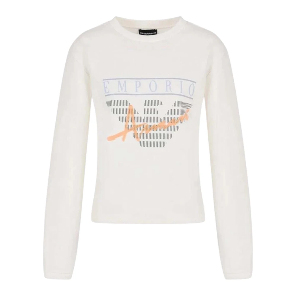 Emporio Armani Women's White Sweatshirt 3R2m8a2j49z0101 - Sweatshirts - M - Sweatshirts & Hoodies