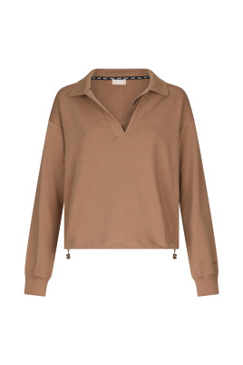 brun-sweatshirt-med-strass