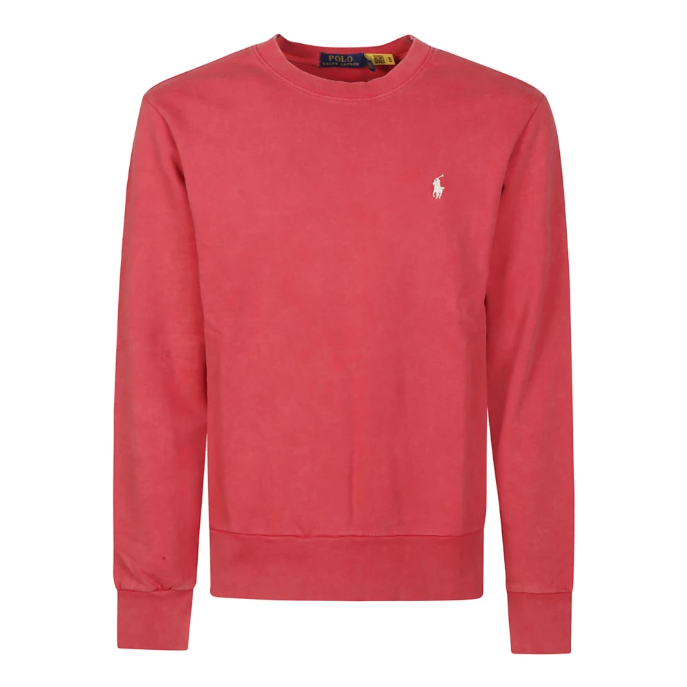 Ralph Lauren Comfortabele Terry Sweatshirt Red Heren