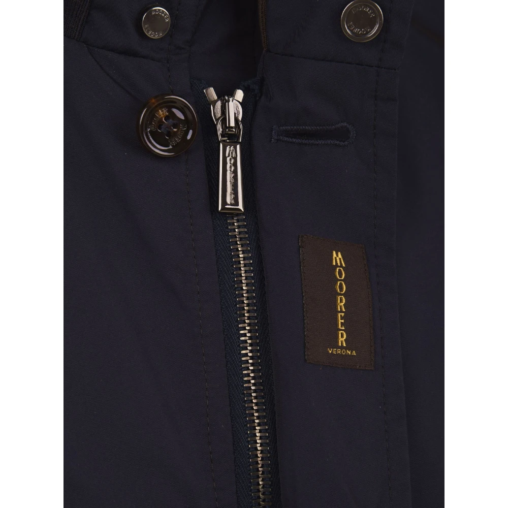Moorer Blauwe Mezzano-KM Jas Blue Heren