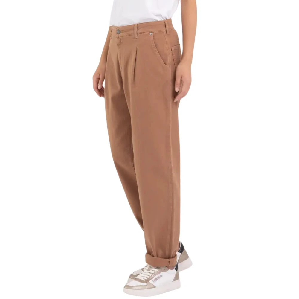 Replay Tapered Fit Jeans Brown Dames