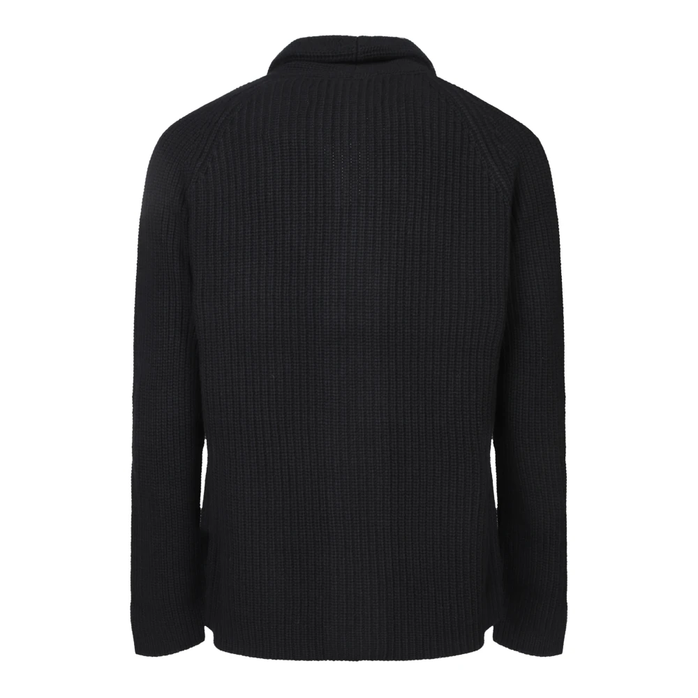 Tagliatore Zwarte Trui Aw24 Stijlvol Warm Black Heren