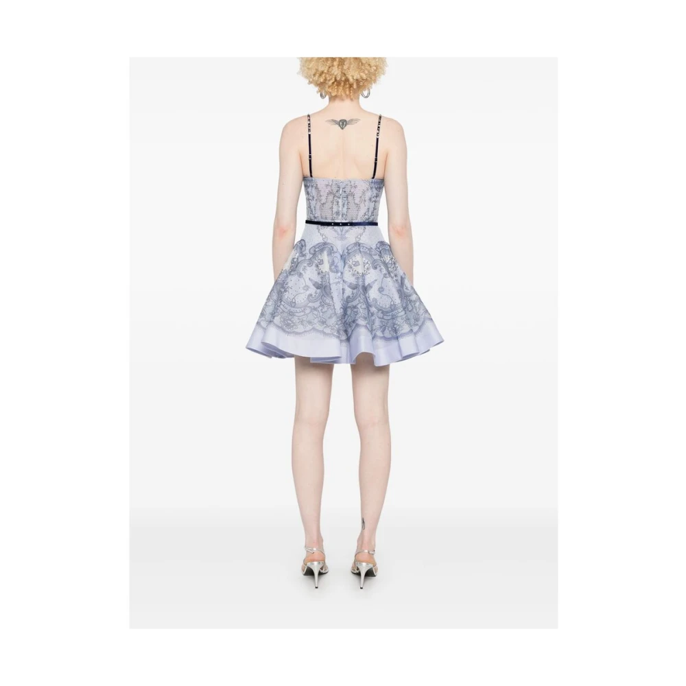 Zimmermann Blauwe Ceintuurjurk Bewuste Stijl Blue Dames