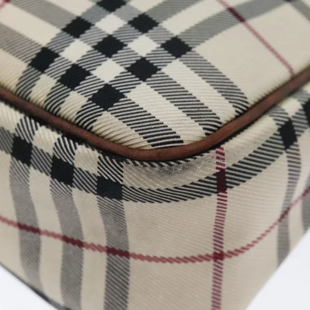 Burberry Vintage Pre-owned Fabric shoulder-bags Beige Dames