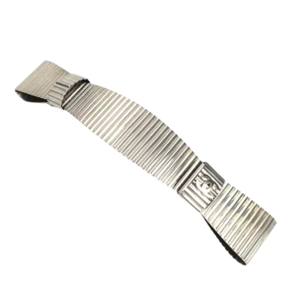 Chanel Vintage Pre-owned Metal hair-accessories Gray Dames