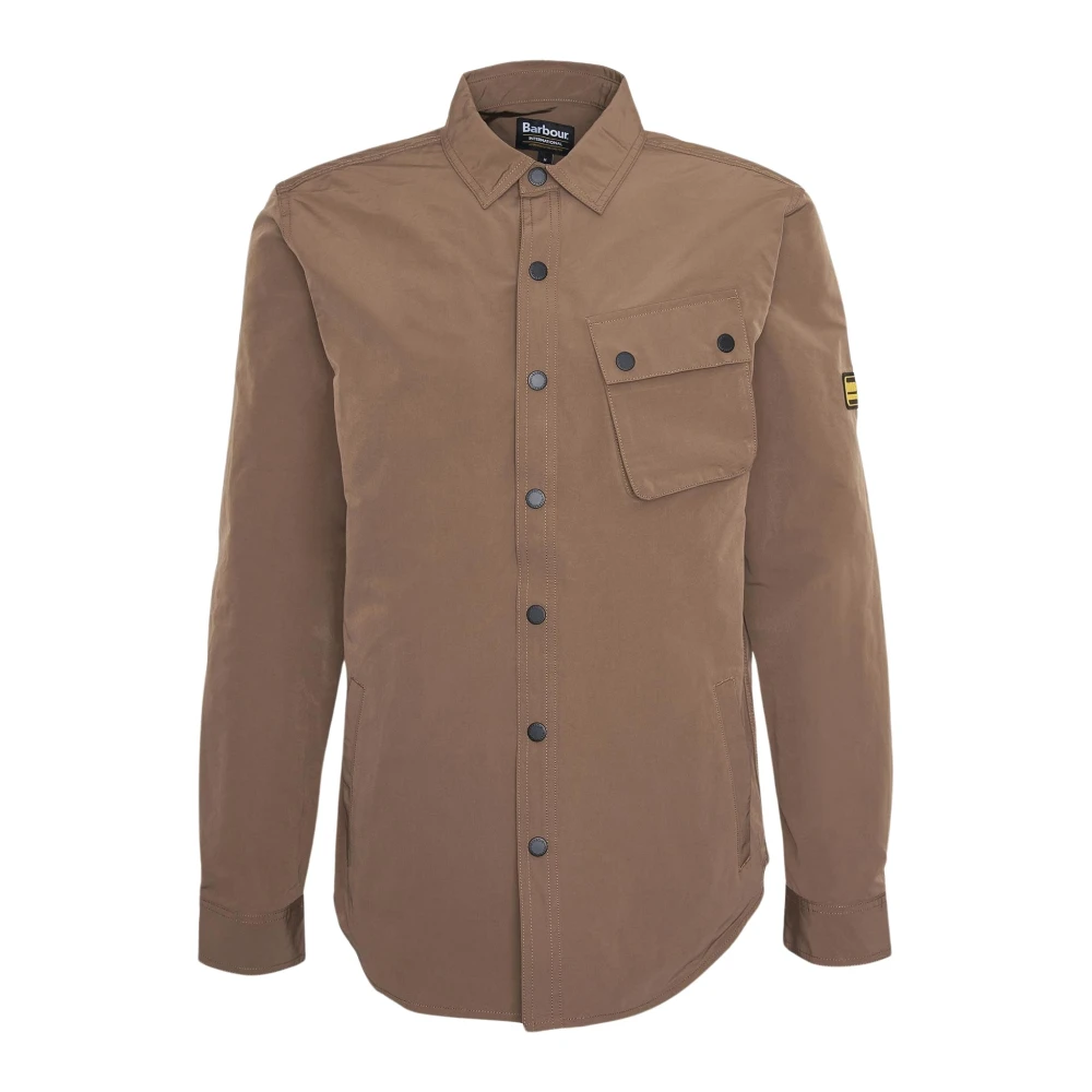Barbour Control Overshirt Fossil-M Brown Heren
